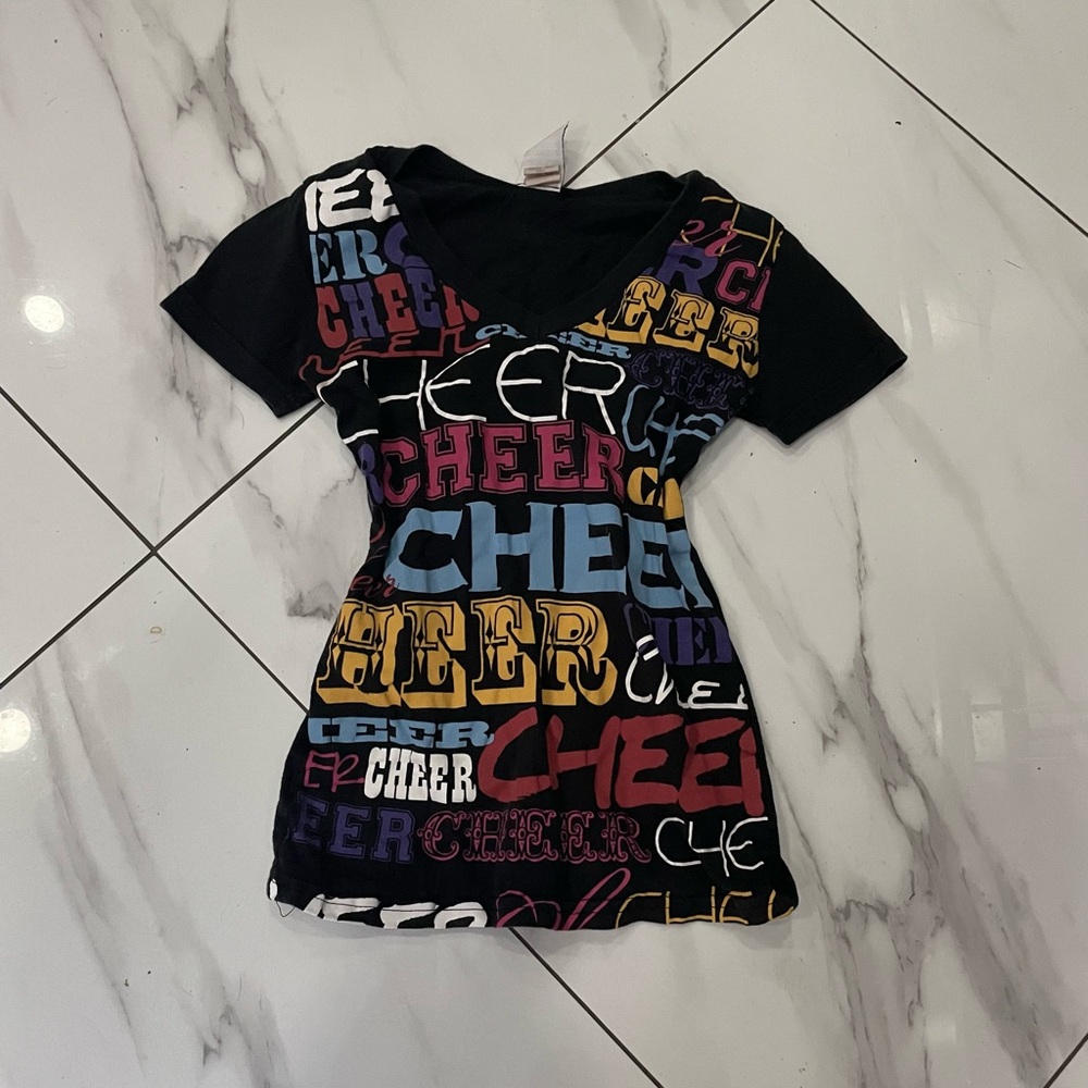 Multicolor Graphic Cheer T-Shirt